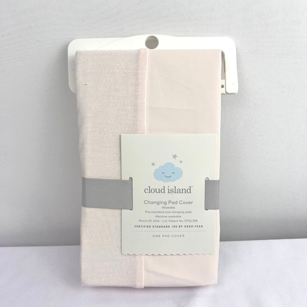 Cloud Island Pink Wipeable Changing Pad Cover Bamboo Blend Standard Size NEW